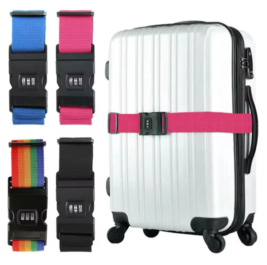 Adjustable Luggage Strap With Password Code Lock